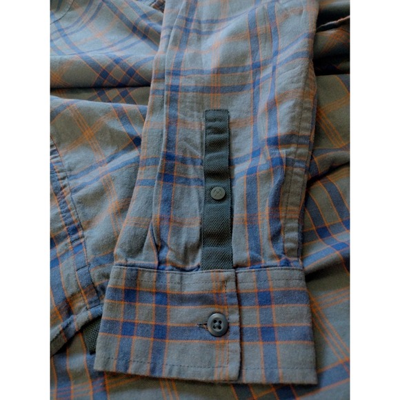 REI Button Up Shirt Men's XL Blue Plaid Casual‎ Long Sleeve  Outdoor 100% Cotton - Picture 10 of 10